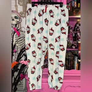 hello kitty christmas pajama pants XL